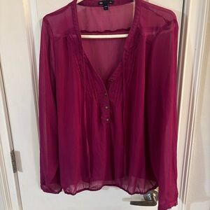 GAP Sheer Blouse size L